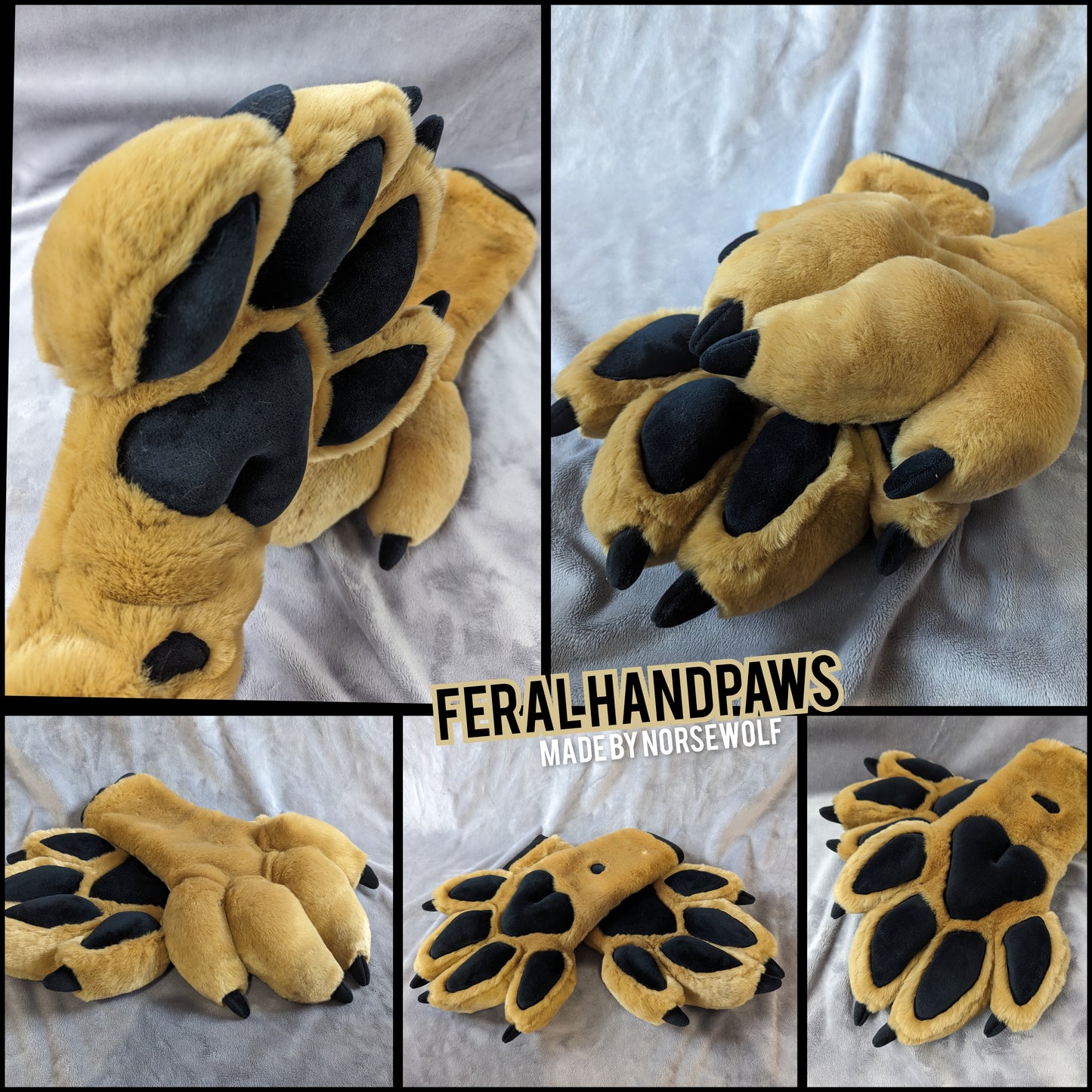 CUSTOM feral handpaws handmade by Norsewolf