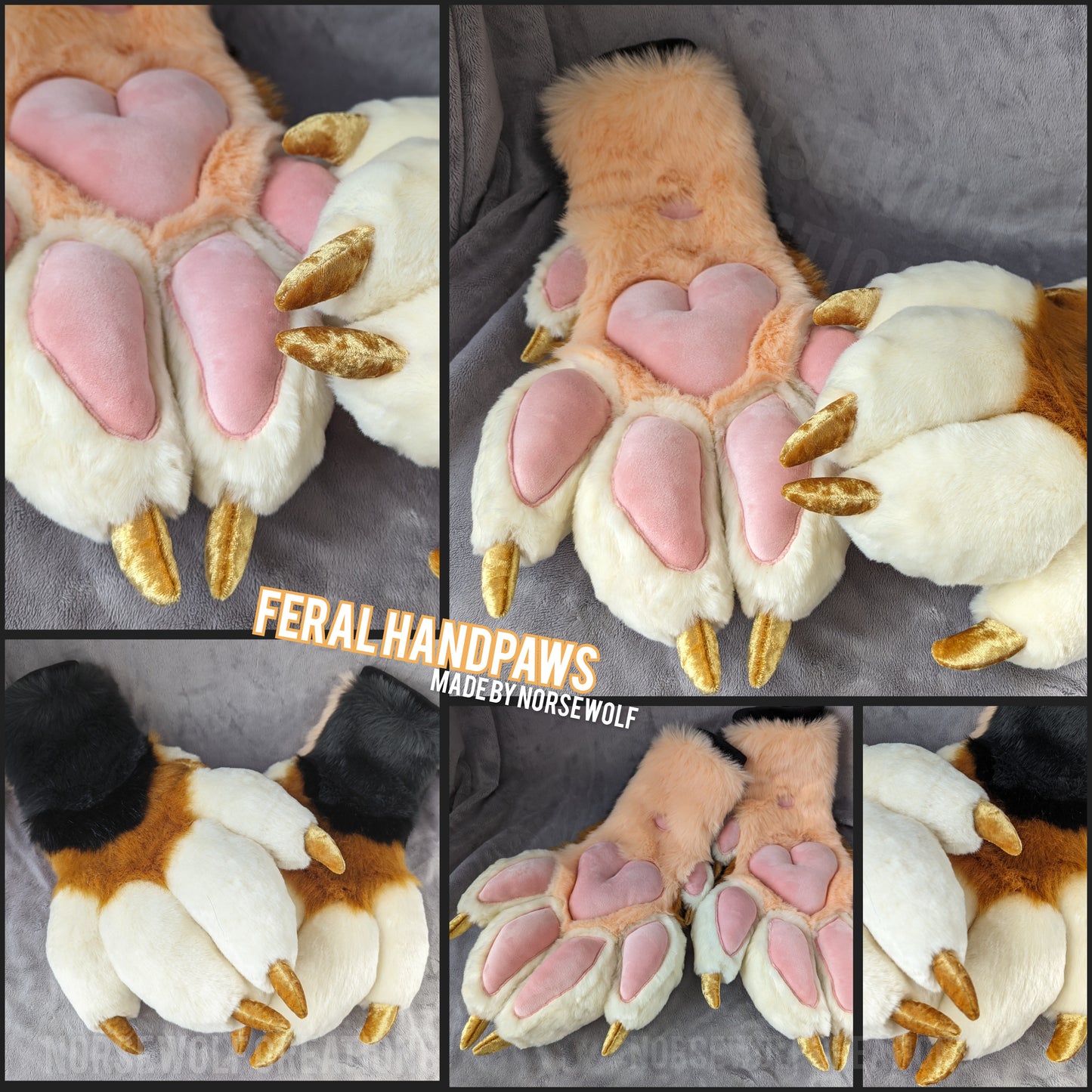 CUSTOM feral handpaws handmade by Norsewolf