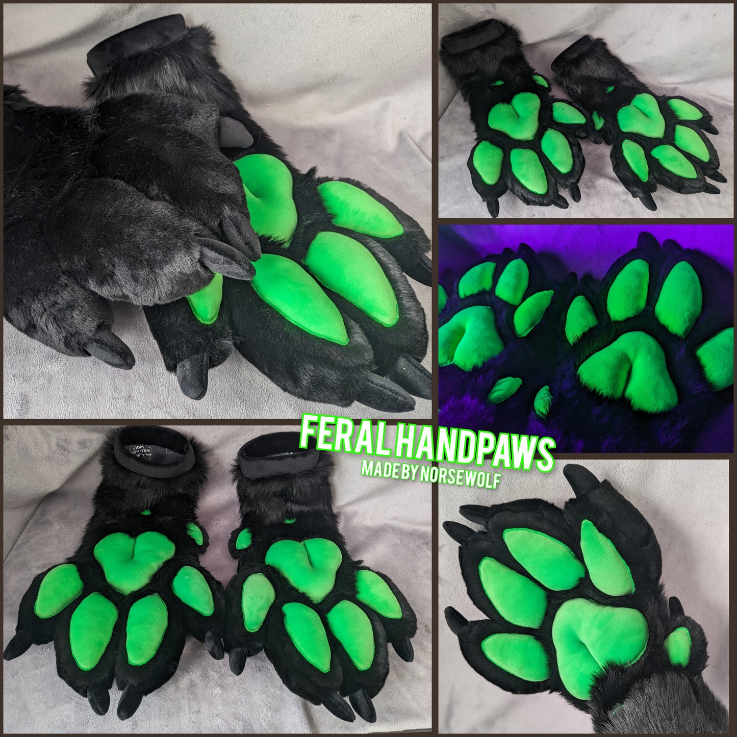 CUSTOM feral handpaws handmade by Norsewolf