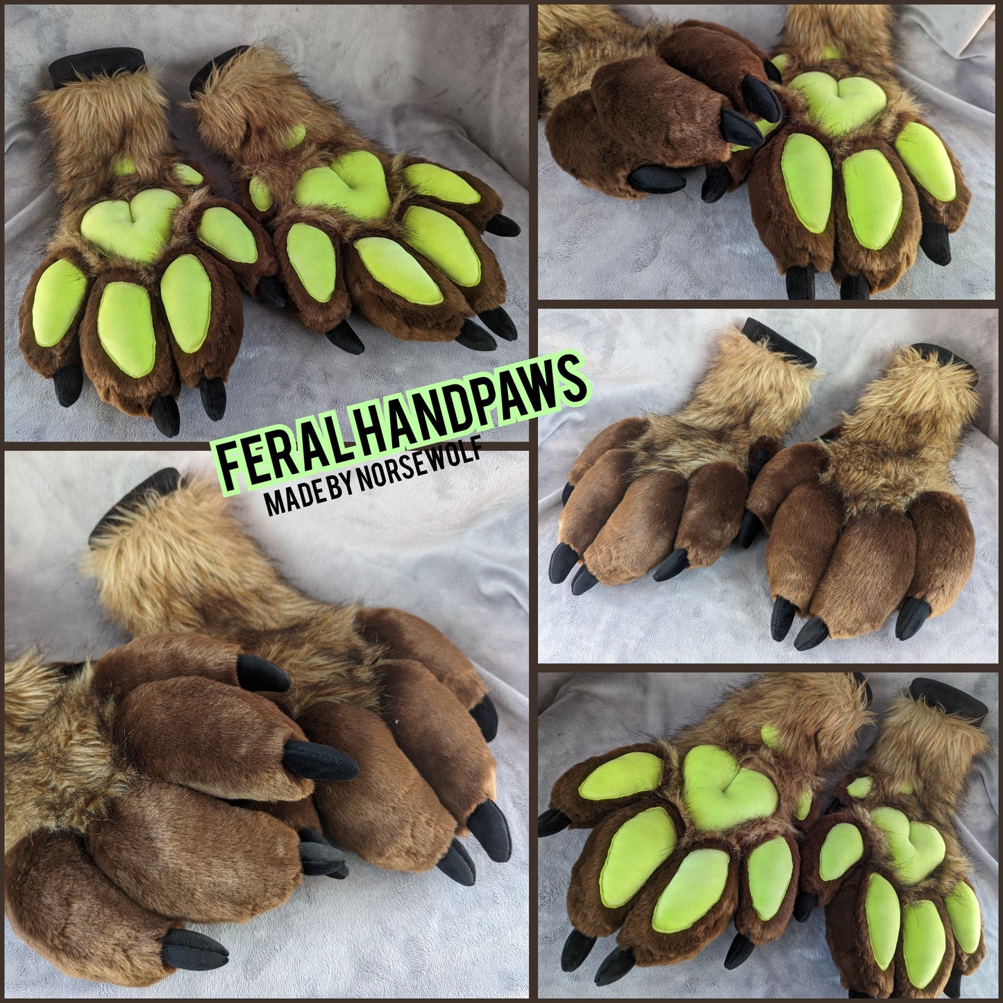 CUSTOM feral handpaws handmade by Norsewolf