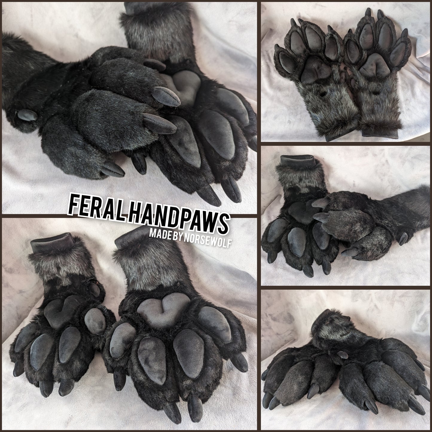 CUSTOM feral handpaws handmade by Norsewolf