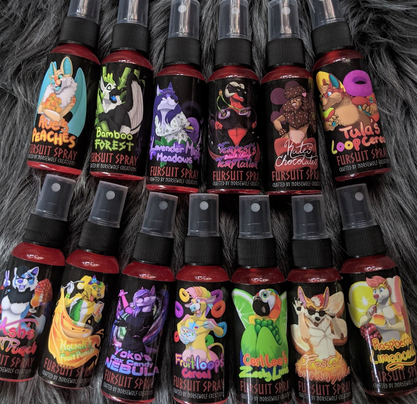 CUSTOM LABEL REQUEST for a 50ml scented fursuit spray