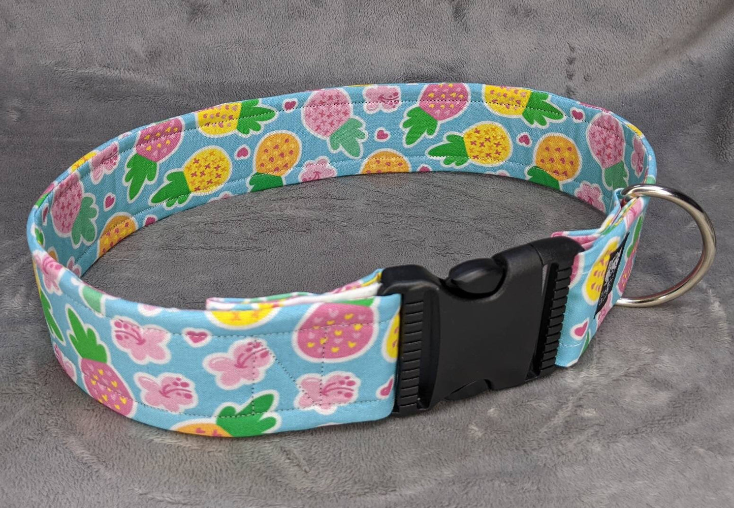 PINEAPPLE PARADISE costume fursuit collar handmade by Norsewolf for cosplay and pets