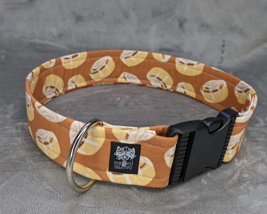 CINNAMON BUNS costume fursuit collar handmade by Norsewolf for cosplay and pets