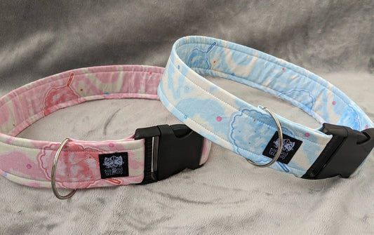 COTTON CANDY costume fursuit collar handmade by Norsewolf for cosplay and pets