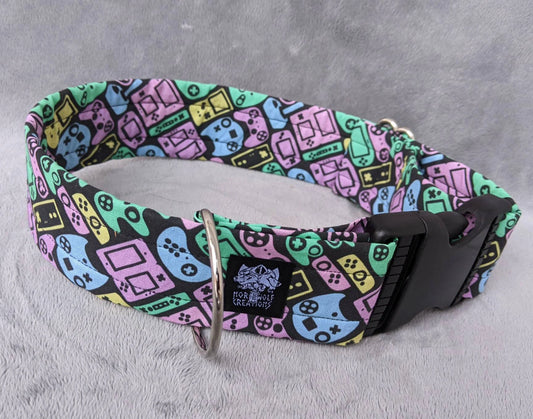 KAWAII GAMER costume fursuit collar handmade by Norsewolf for cosplay and pets