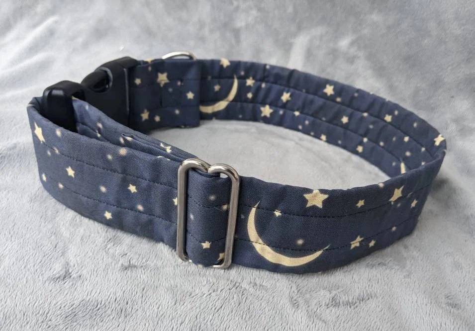 STARS & MOONS costume fursuit collar handmade by Norsewolf for cosplay and pets