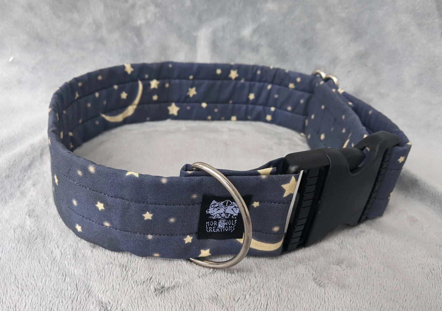 STARS & MOONS costume fursuit collar handmade by Norsewolf for cosplay and pets