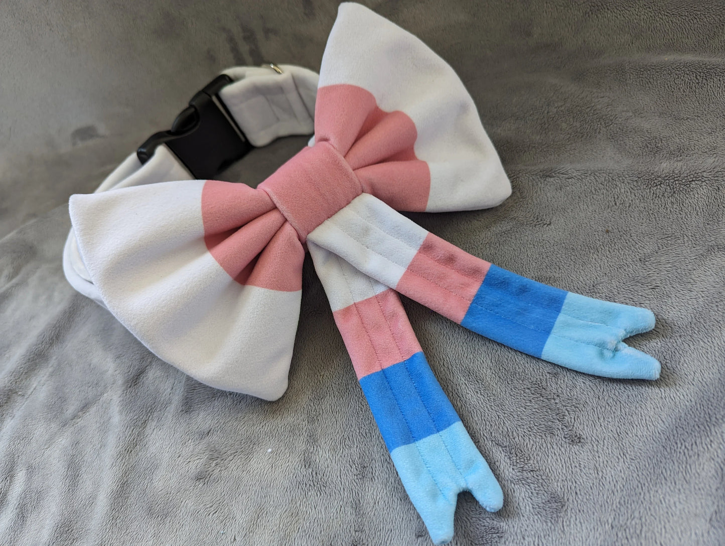 Sylveon inspired mochi bow collar for costume cosplay or fursuit