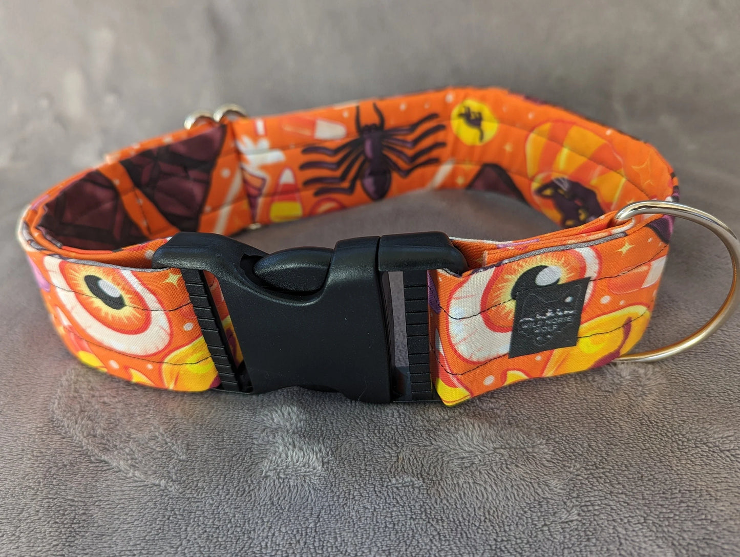 TRICK OR TREAT halloween candy costume fursuit collar handmade by Norsewolf for cosplay and pets