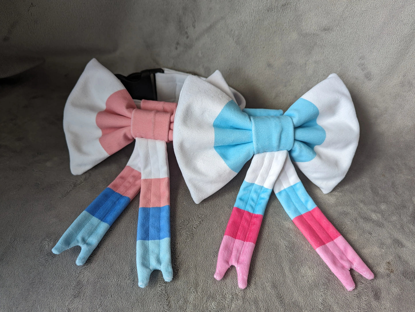 Sylveon inspired mochi bow collar for costume cosplay or fursuit