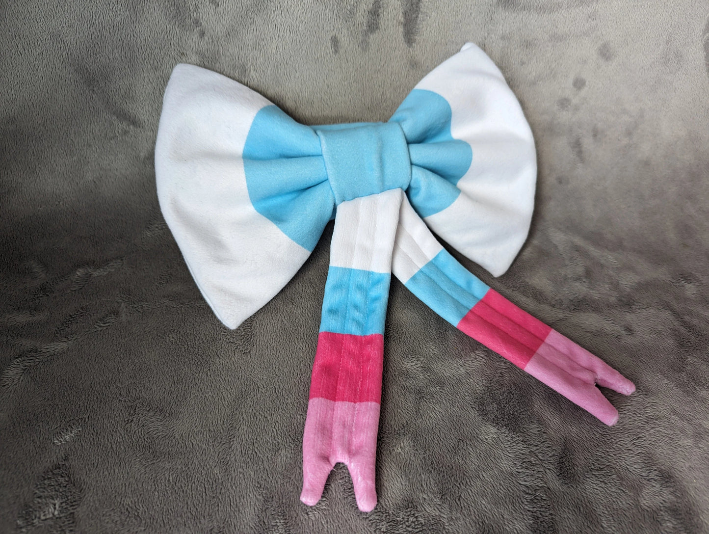 Sylveon inspired mochi bow collar for costume cosplay or fursuit