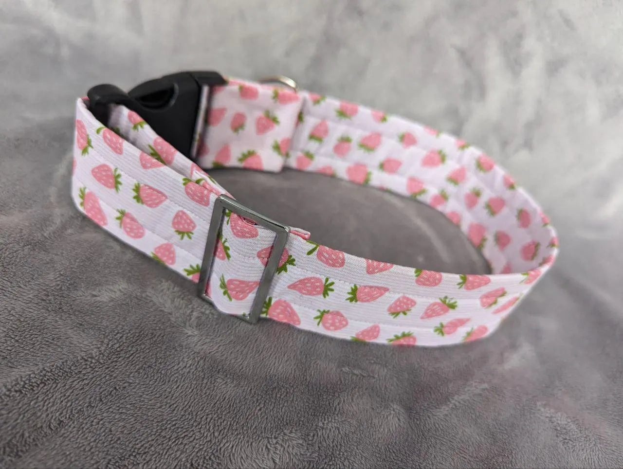 STRAWBERRY SHORTCAKE costume fursuit collar handmade by Norsewolf for cosplay and pets