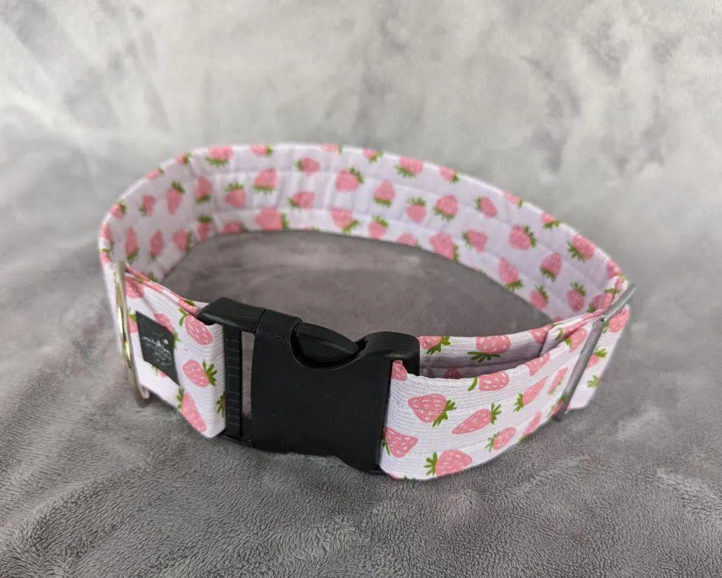 STRAWBERRY SHORTCAKE costume fursuit collar handmade by Norsewolf for cosplay and pets