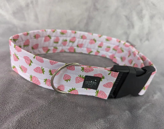 STRAWBERRY SHORTCAKE costume fursuit collar handmade by Norsewolf for cosplay and pets