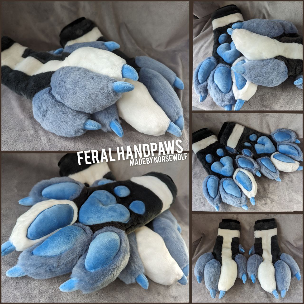 CUSTOM feral handpaws handmade by Norsewolf