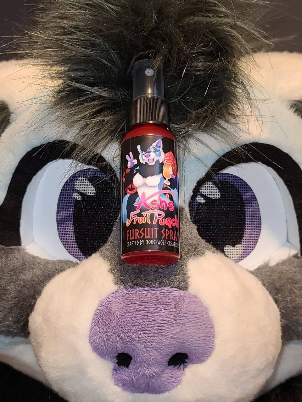 Ash's Fruit Punch Scented Fursuit Spray in 10ml & 50ml + 3" sticker